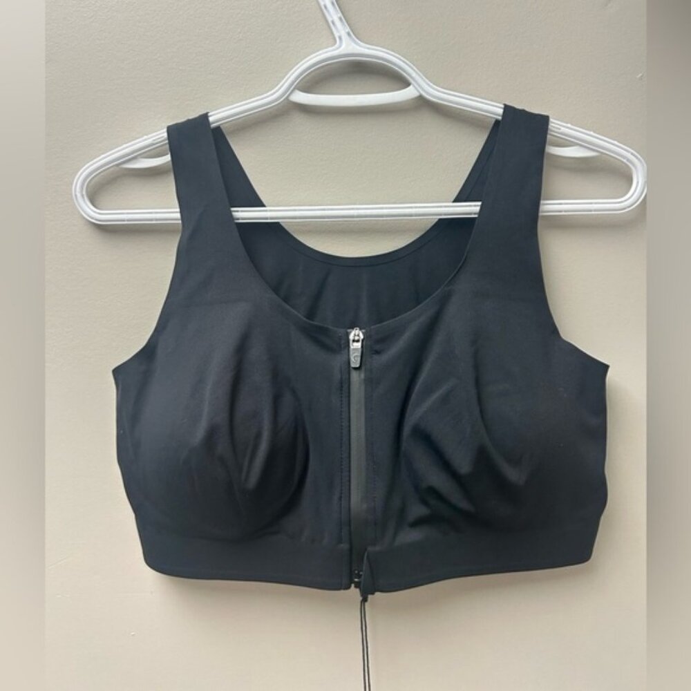 Zyia Black Front Zipper Access‎ Bra